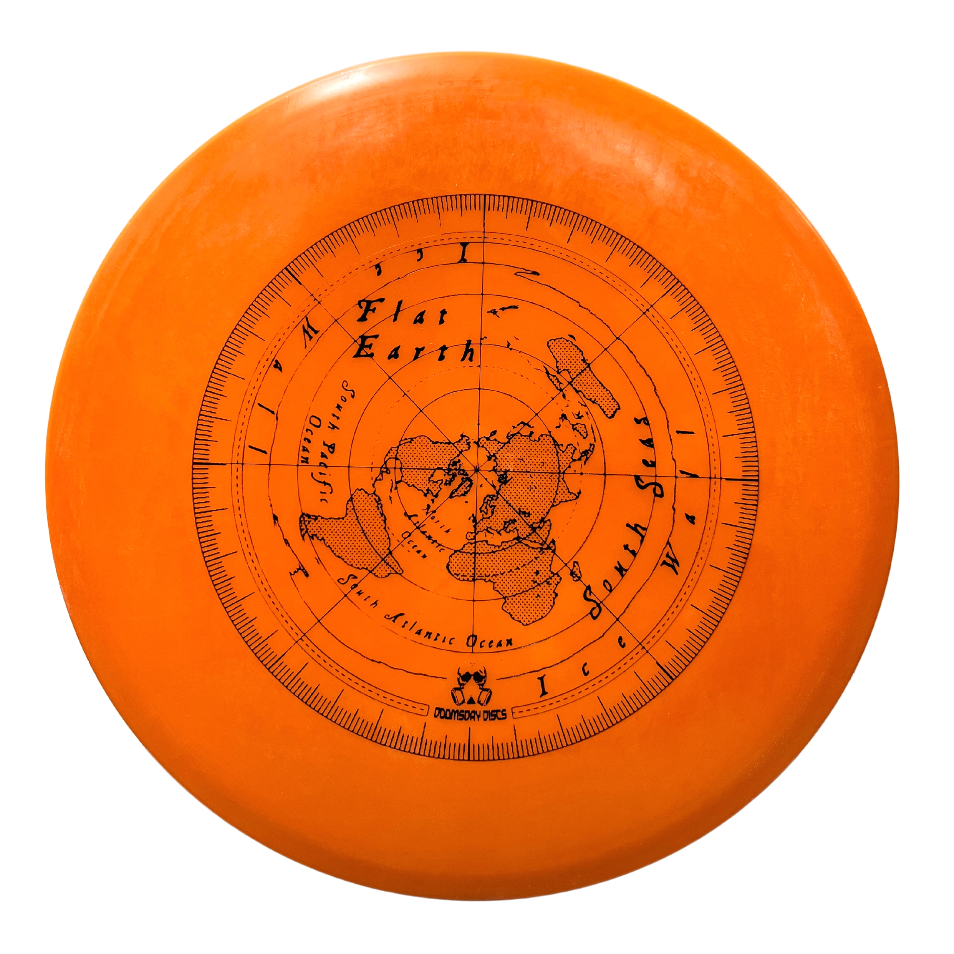 Doomsday Discs Flat Earth disc golf disc